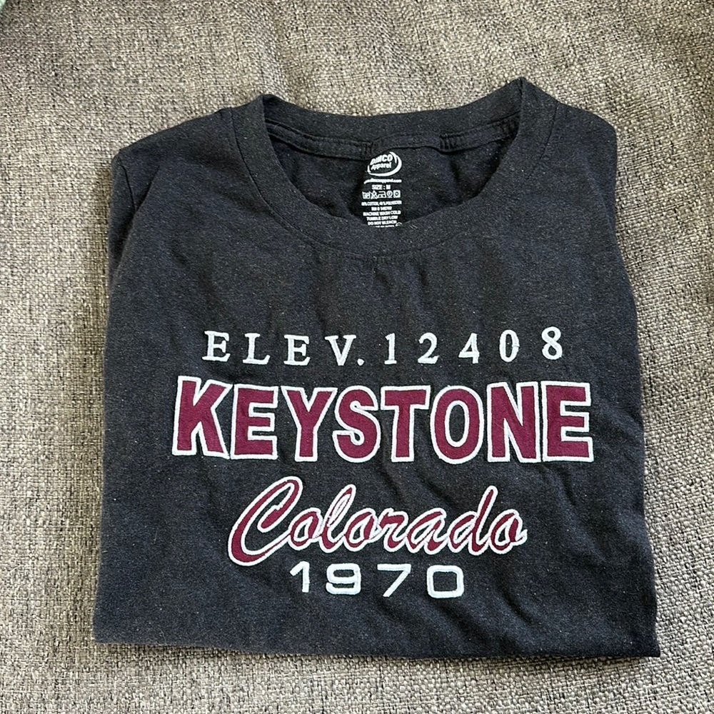 Keystone Colorado Men’s Unisex Fit Black T-shirt size Medium